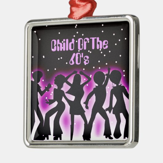 Kind van de 60 roze metalen ornament (Links)