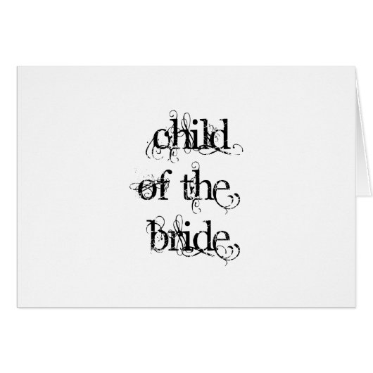 Kind van de Bride (Voorkant Horizontaal)
