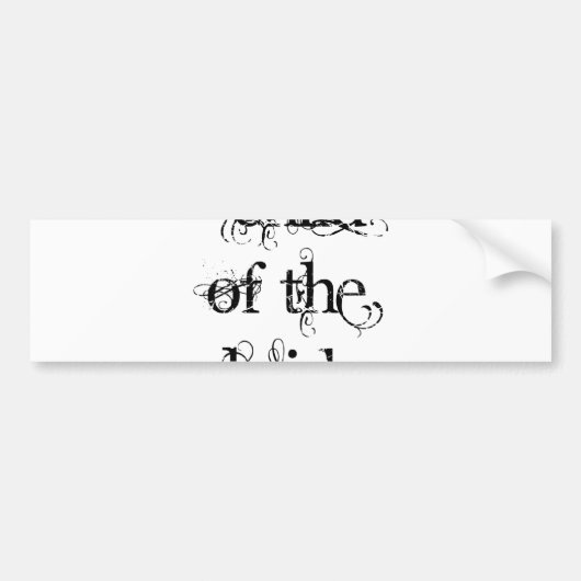 Kind van de Bride Bumpersticker (Voorkant)