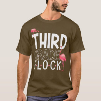 kind van de derde graad van de klok Roze Flamingo T-shirt
