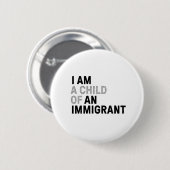 Kind van de Immigrant pin Ronde Button 5,7 Cm (Voorkant /achterkant)