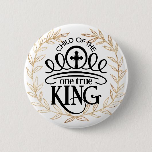 Kind van de One True King Ronde Button 5,7 Cm (Voorkant)