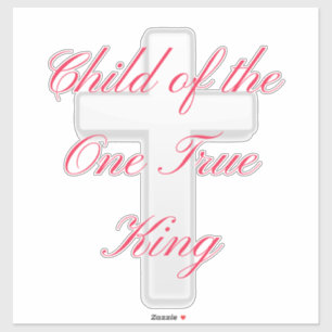 Kind van de One True King Sticker
