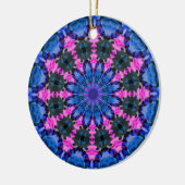 Kind van de ventilator (roze-blauw) keramisch ornament (Links)