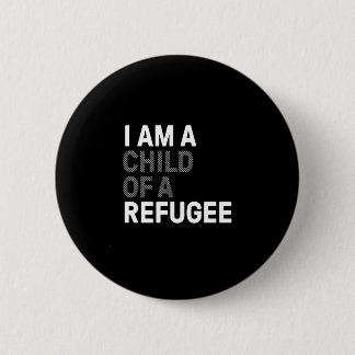Kind van de Vluchtelingenspeld Ronde Button 5,7 Cm