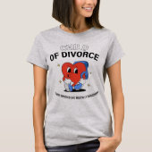 Kind van echtscheiding rechtbank bevolen en mentaa t-shirt (Voorkant)