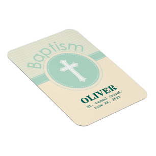 Kind van God Baptisme, Genderneutraal Groen Magneet