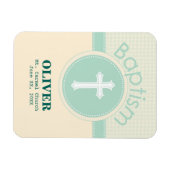 Kind van God Baptisme, Genderneutraal Groen Magneet (Horizontaal)