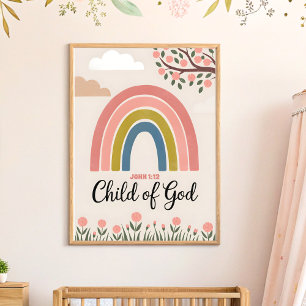 Kind van God Christelijke Peuter Muur Kunst Poster