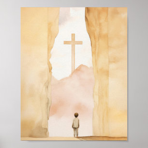 Kind van God, digitale print, schetsen voor kinder Poster