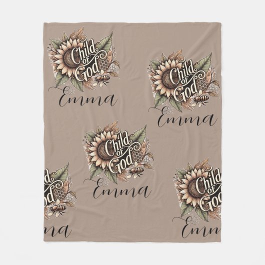 Kind van God Fleece Deken (Voorkant)