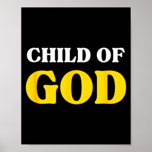 Kind van God, Geliefd Gezegend, Christelijk Geloof Poster