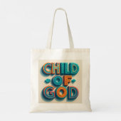 "Kind van God Jumbo Canvas tas – Ai design (Achterkant)