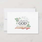 Kind van God Luier Raffle Kaart (Achterkant)