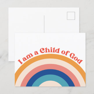 Kind van God Mooie Regenboog Briefkaart