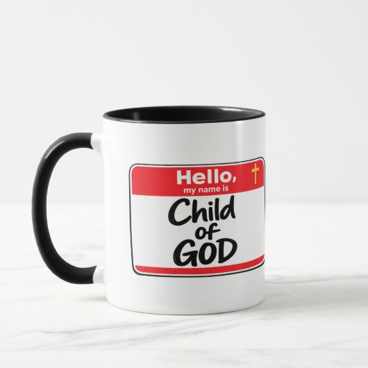 Kind van GOD - Naamlabel Mok (Links)