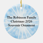 Kind van God, pastel Keramisch Ornament (Achterkant)