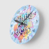 Kind van God, pastel Ronde Klok (Hoek)