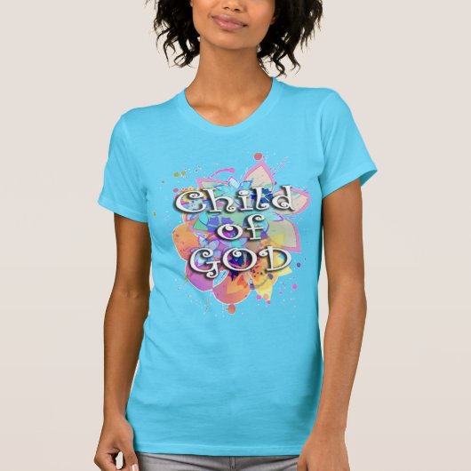 Kind van God, pastel T-shirt (Voorkant)