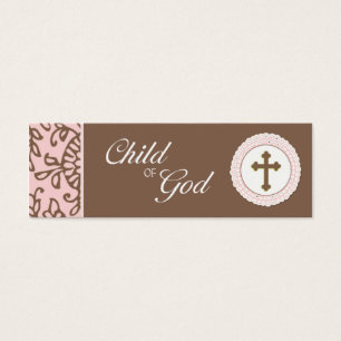Kind van God - Roze Favor Tag Mini Visitekaartjes