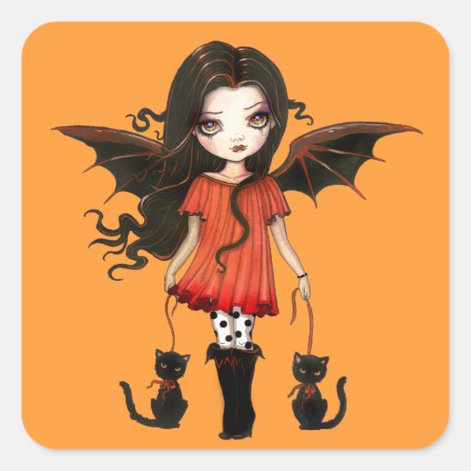 Kind van Halloween Kleine Vampier Stickers (Voorkant)