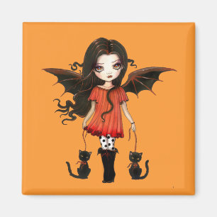 Kind van Halloween Schattige Vampier Maansteen Magneet
