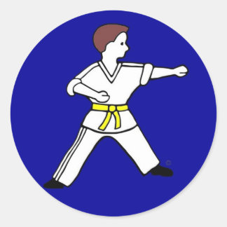 Kind van hedendaags Karaat 11 blauwe stickers