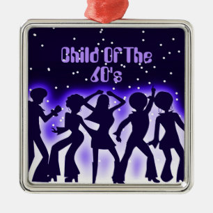 Kind van het Paars van de 60 Metalen Ornament