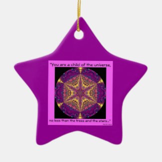 "Kind van het universum" — Desiderata Ornament.1 Keramisch Ornament