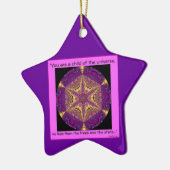 "Kind van het universum" — Desiderata Ornament.2 Keramisch Ornament (Links)