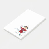 Kind van skateboard post-it® notes (Schuin)