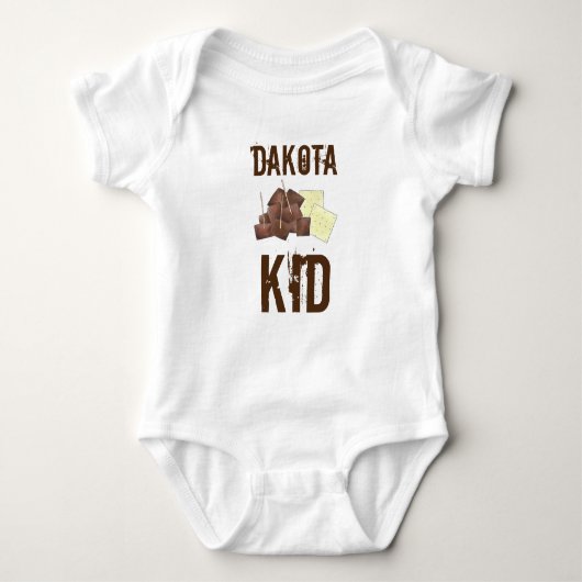 Kind van South Dakota Chislic Cubed Meat Crackers  Romper (Voorkant)