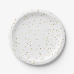Kind Verjaardag Gouden Glitter Papieren Bordje