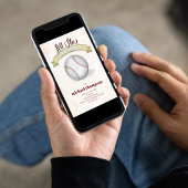 Kind Verjaardagsfeest Baseball Custom Kaart