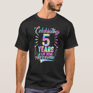 Kind vieren 5 jaar Geweldige zijn met Stropdas D T-shirt