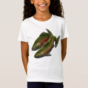 Kind Vist Shirten Coho Salmon Kinderen T-shirts