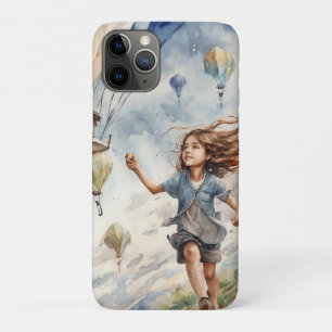 kind vliegende vliegers iPhone 11 pro hoesje