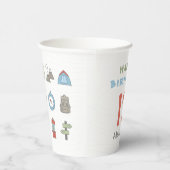 Kind voor Camping Hiking Papieren Bekers (Rechts)