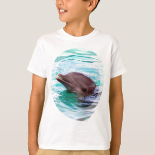 Kind voor het ontwerpen van dolfijnen t-shirt