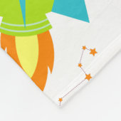 Kind voor ruimteraketten fleece deken (Hoek)