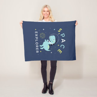 Kind voor ruimteverkenner fleece deken