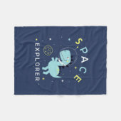 Kind voor ruimteverkenner fleece deken (Voorkant (Horizontaal))