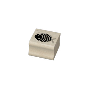 Kind voor tropische visaquarium 	rubberstempel