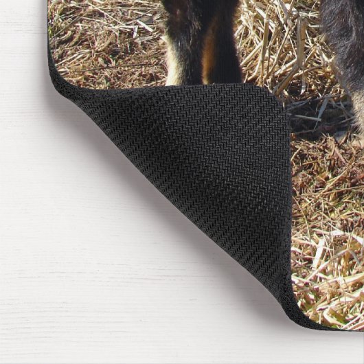 Kind voor zwart en tan muismat (Hoek)