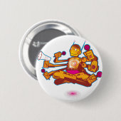 Kind voorbij de Button van Robot (Voorkant /achterkant)