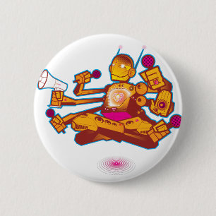 Kind voorbij de Button van Robot