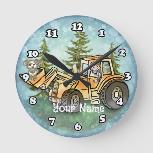 Kind voorlader ronde klok (Voorkant)