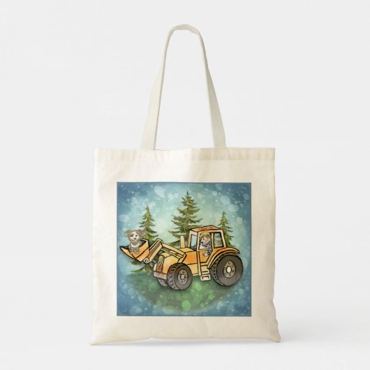 Kind voorlader tote bag (Achterkant)