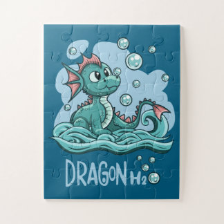 Kind Water Dragon Puzzel