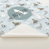 Kind winterpooldieren monogram sherpa deken (3/4)